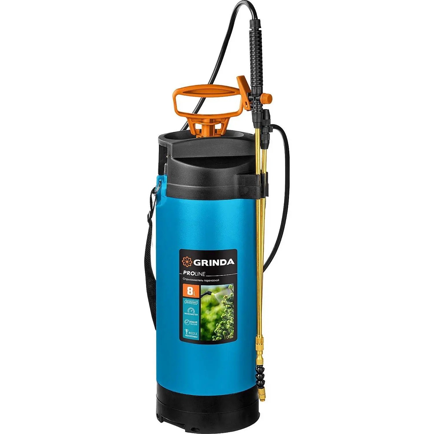 Изображение товара Опрыскиватель для растений Grinda 8-425158 PT-8 PRO Line 8л цвет Синий