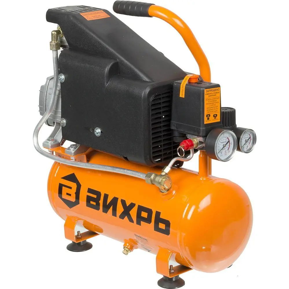 Изображение товара Компрессор поршневой масляный Вихрь КМП-210/10, 10 л, 210 л/мин