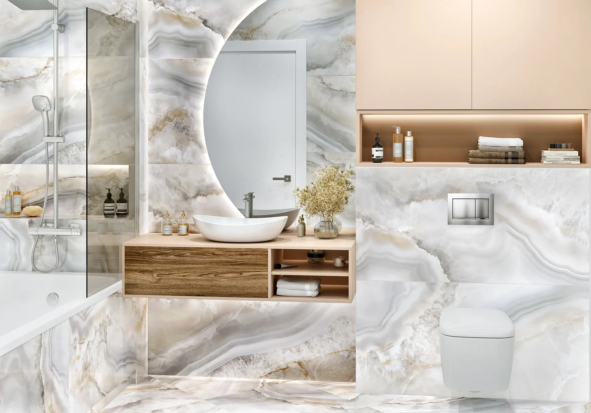 Изображение товара Керамогранит Lcm Agate Pheonix 60x120 см серый, полированный, рект.