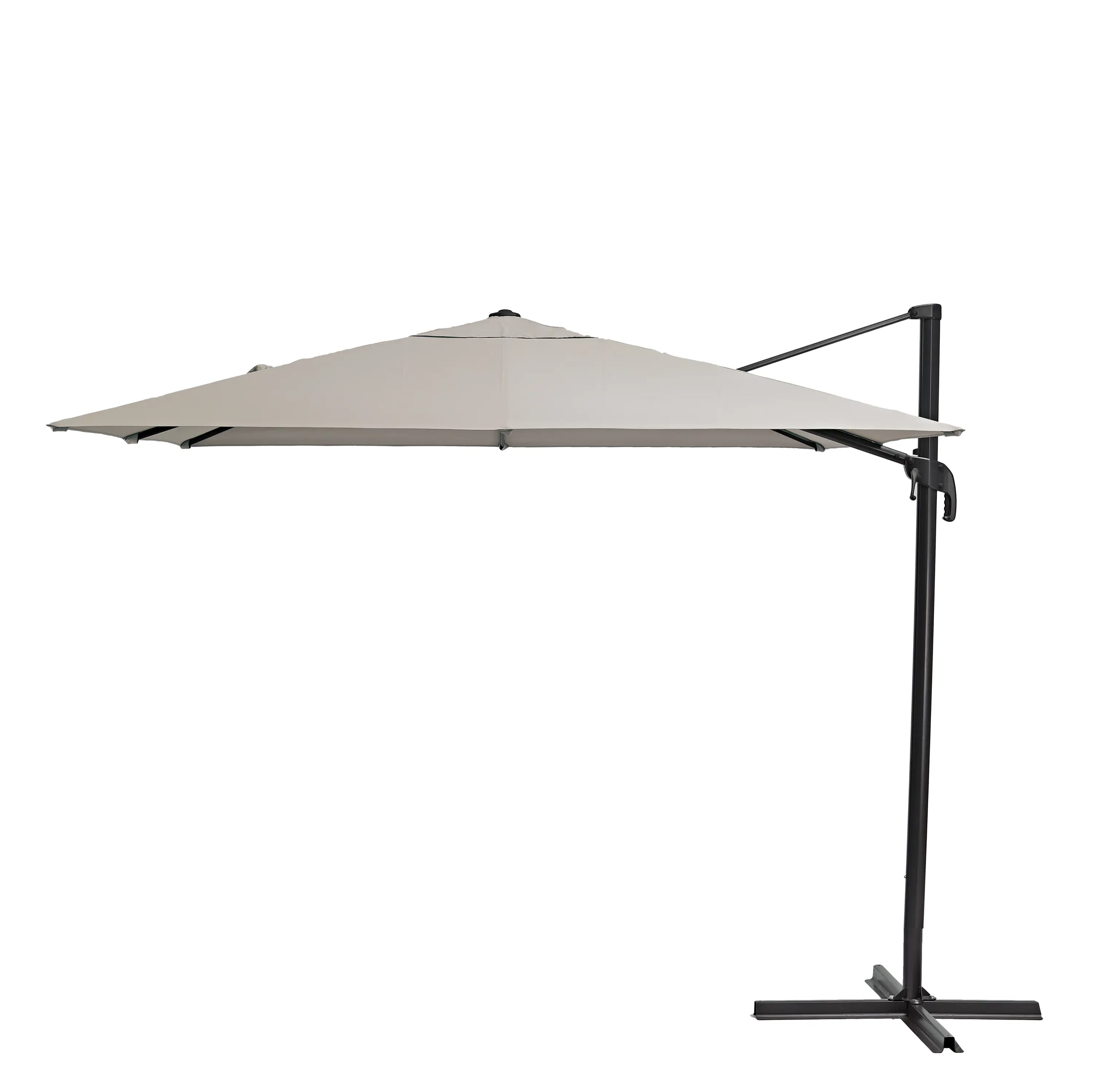 Изображение товара Зонт садовый с боковой опорой Naterial Aura 286x286 см бежевый регулируемый