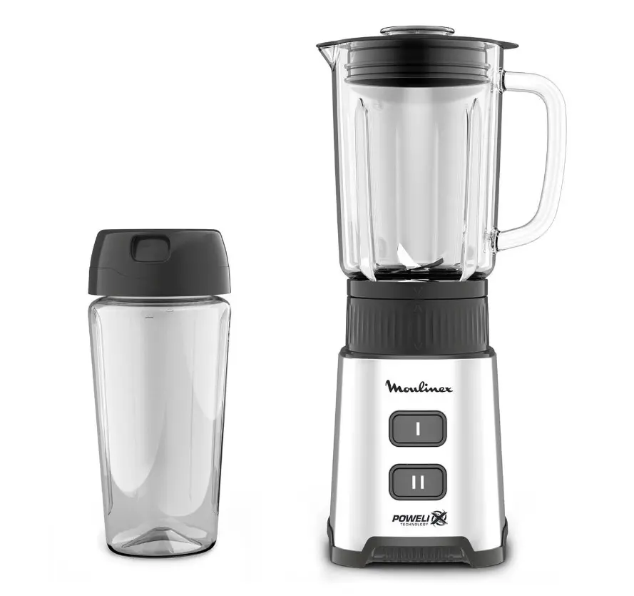 Изображение товара Блендер стационарный Moulinex LM17GD10 2 скорости цвет черный, серебристый