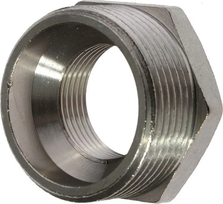 Изображение товара Футорка Terma 1 1/4 x 1 1/4 ВР-НР латунь никелированная 41082