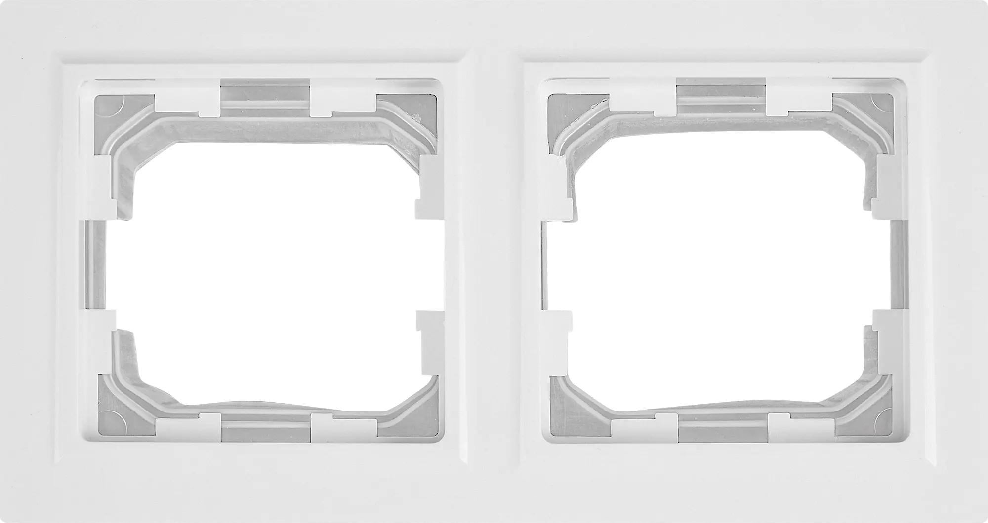 Изображение товара Рамка для розеток и выключателей IEK Brite 2 поста белая