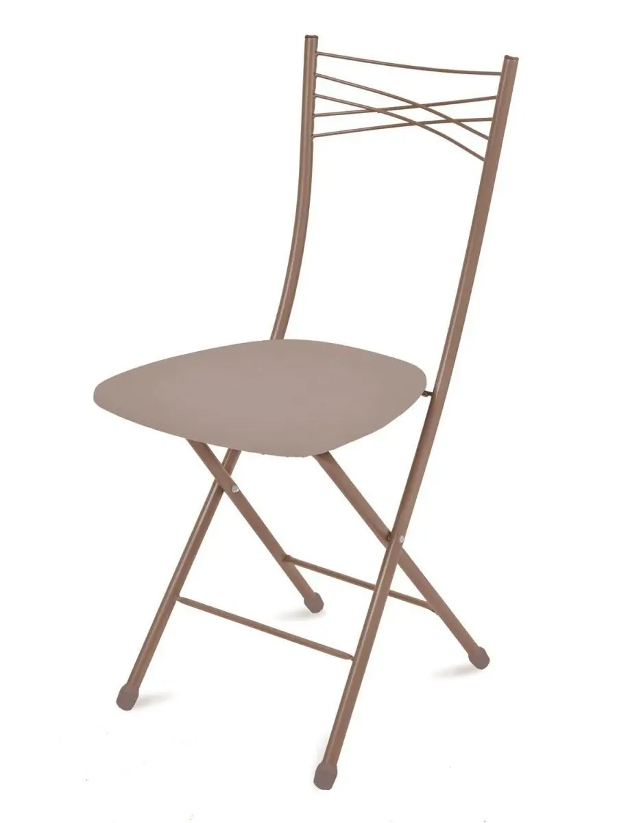 Изображение товара Стул для кухни Nika ССН1/13 складной металлический с мягким сиденьем и высокой спинкой