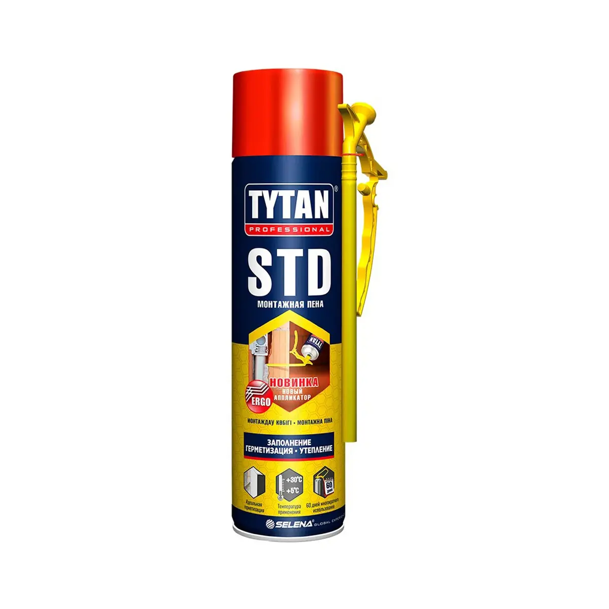 Изображение товара Пена монтажная Tytan professional STD с аппликатором ERGO 500 мл для герметизации и изоляции