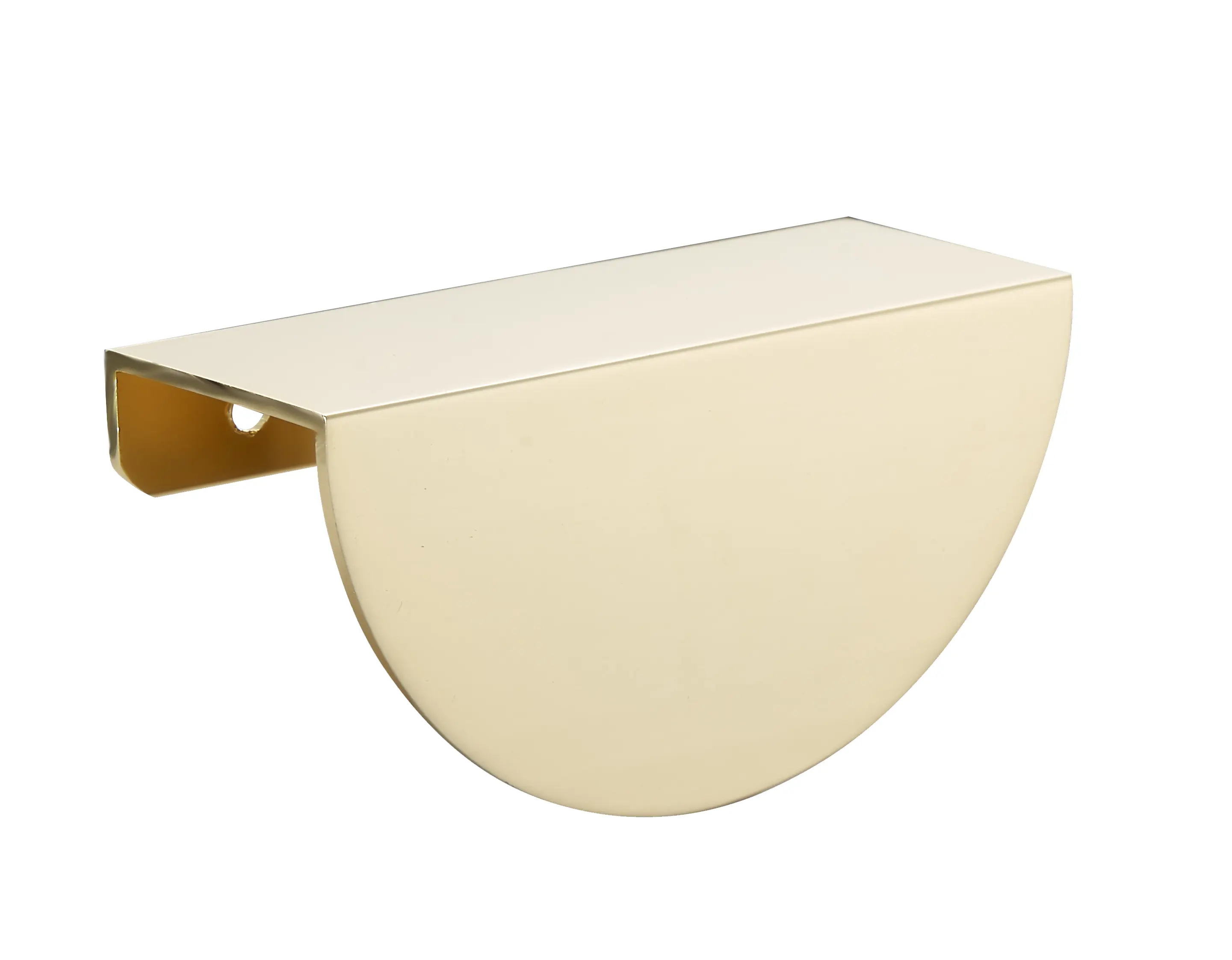 Изображение товара Стильная мебельная ручка-профиль Edson в матовом золоте 64 мм