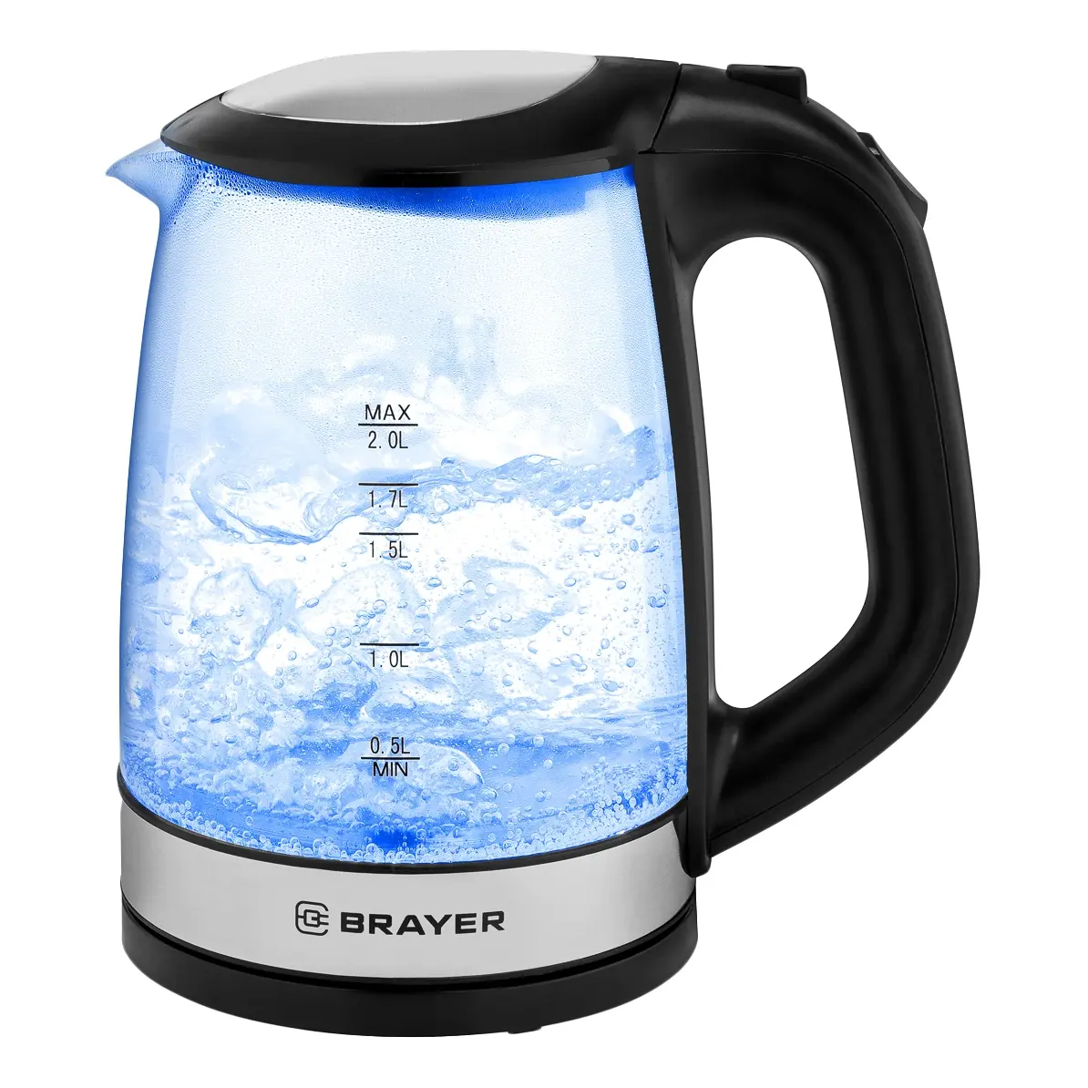 Изображение товара Электрический чайник BRAYER BR1040BK, 2 л