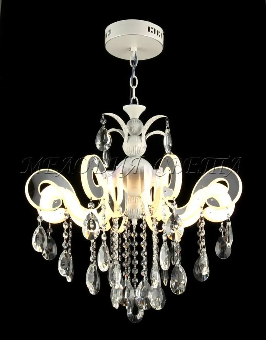 Изображение товара Люстра подвесная светодиодная Мелодия света Bourgeois 32 м² современная белая