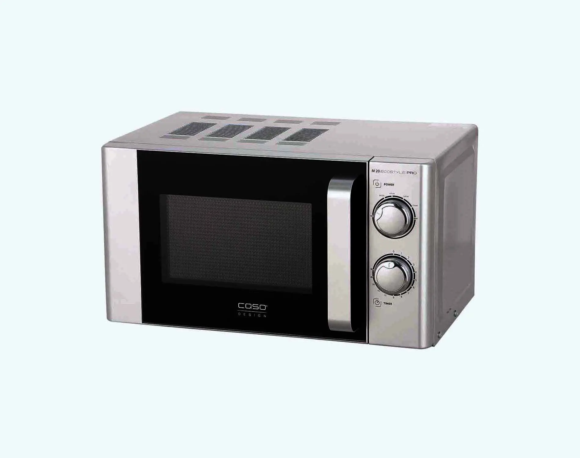 Изображение товара Отдельностоящая микроволновая печь Caso M 20 Ecostyle Pro 20 л 46x26x36 см цвет серебристый