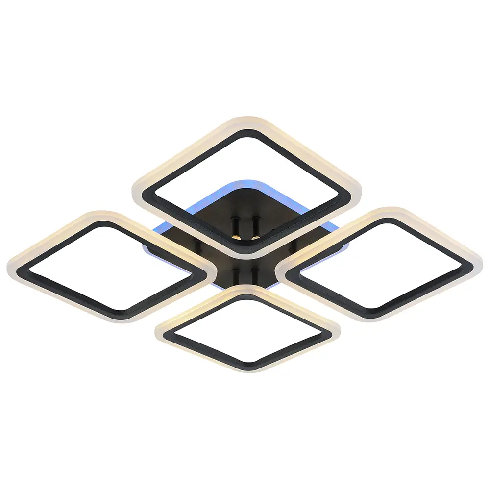 Изображение товара Люстра потолочная светодиодная Profit light 8075/4 GRP с пультом управления 10 м² стильная и соврем