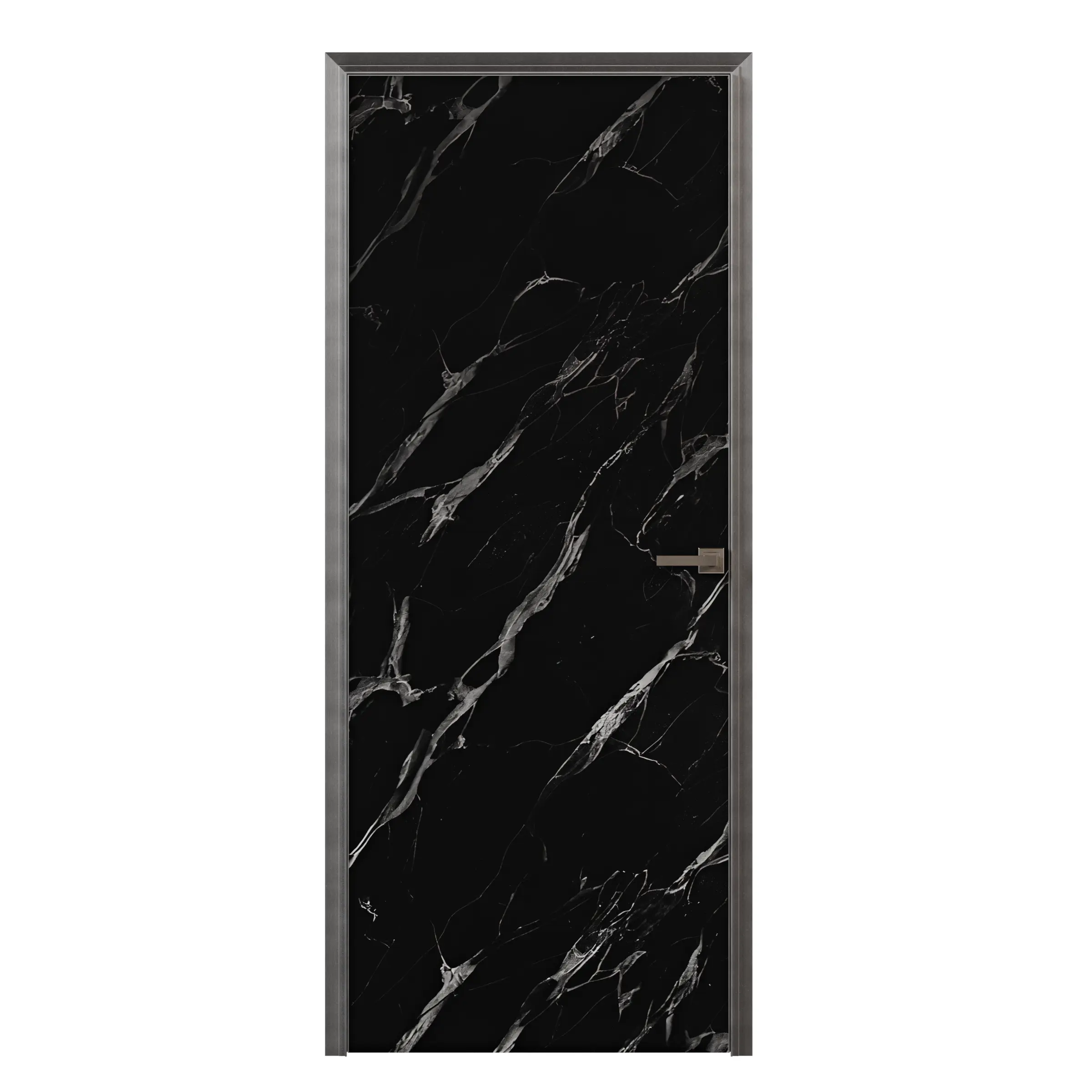 Изображение товара Дверь межкомнатная глухая с замком Invisible Cleaf FC99 черная 230x60 см