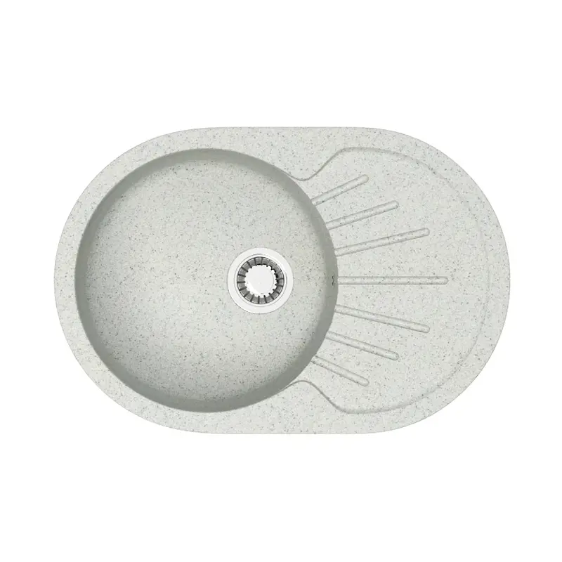 Изображение товара Врезная мойка Azario CS00079916 75x50.50x21 см искусственный камень цвет светло-серый