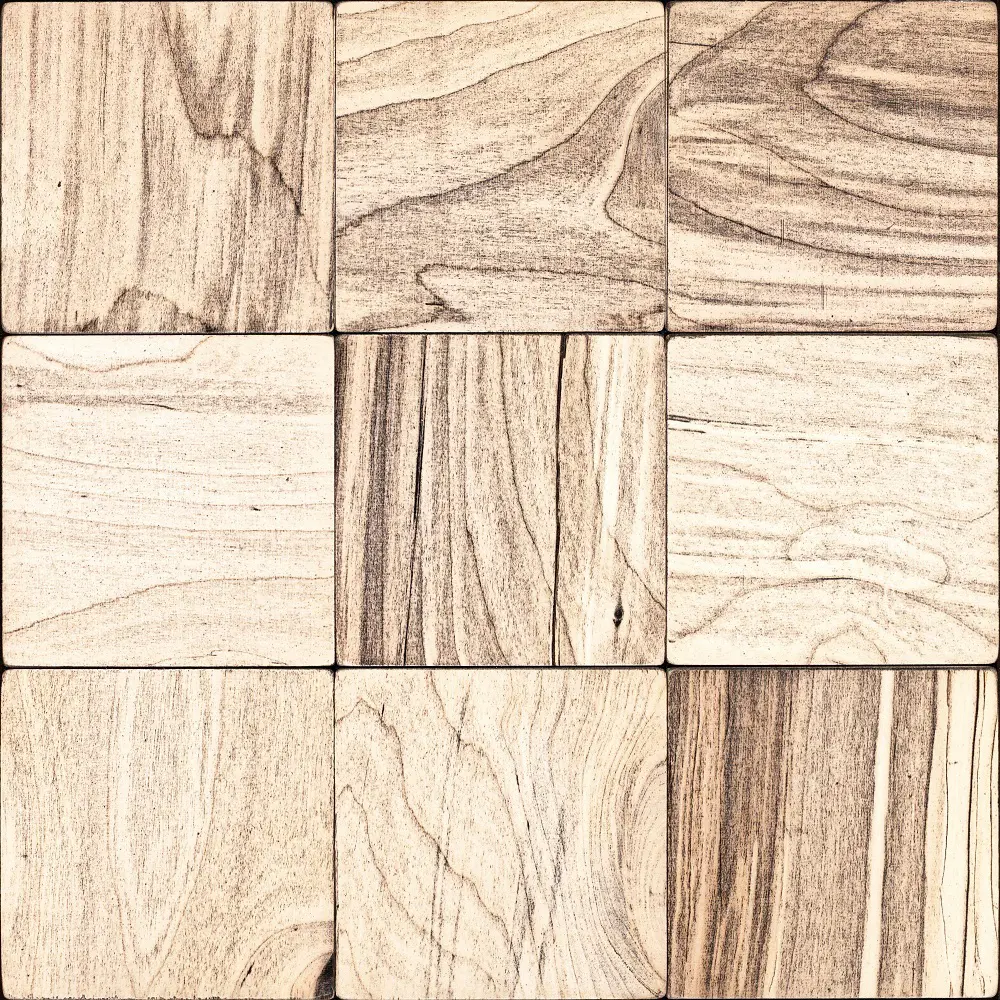 Изображение товара Деревянная мозаика СВИФТ 100x100 мм 300x300 мм