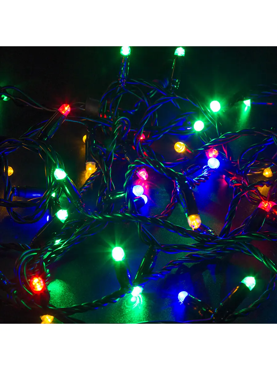 Изображение товара Электрогирлянда универсальная Neon-night 305-149 нить 10 м 0 ламп разноцветный 1 режимов работы