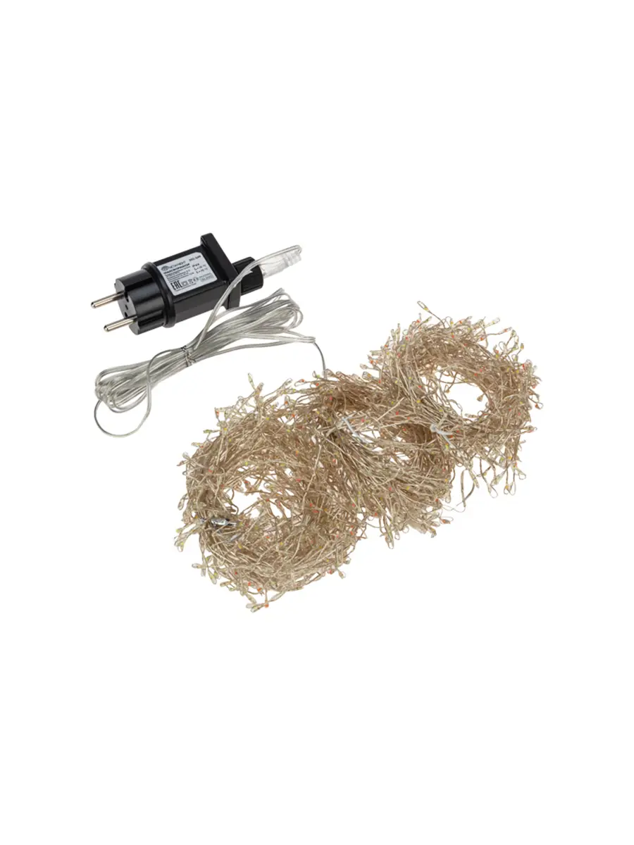 Изображение товара Электрогирлянда универсальная Neon-night 303-245 роса 20 м 1000 ламп белый 1 режим работы