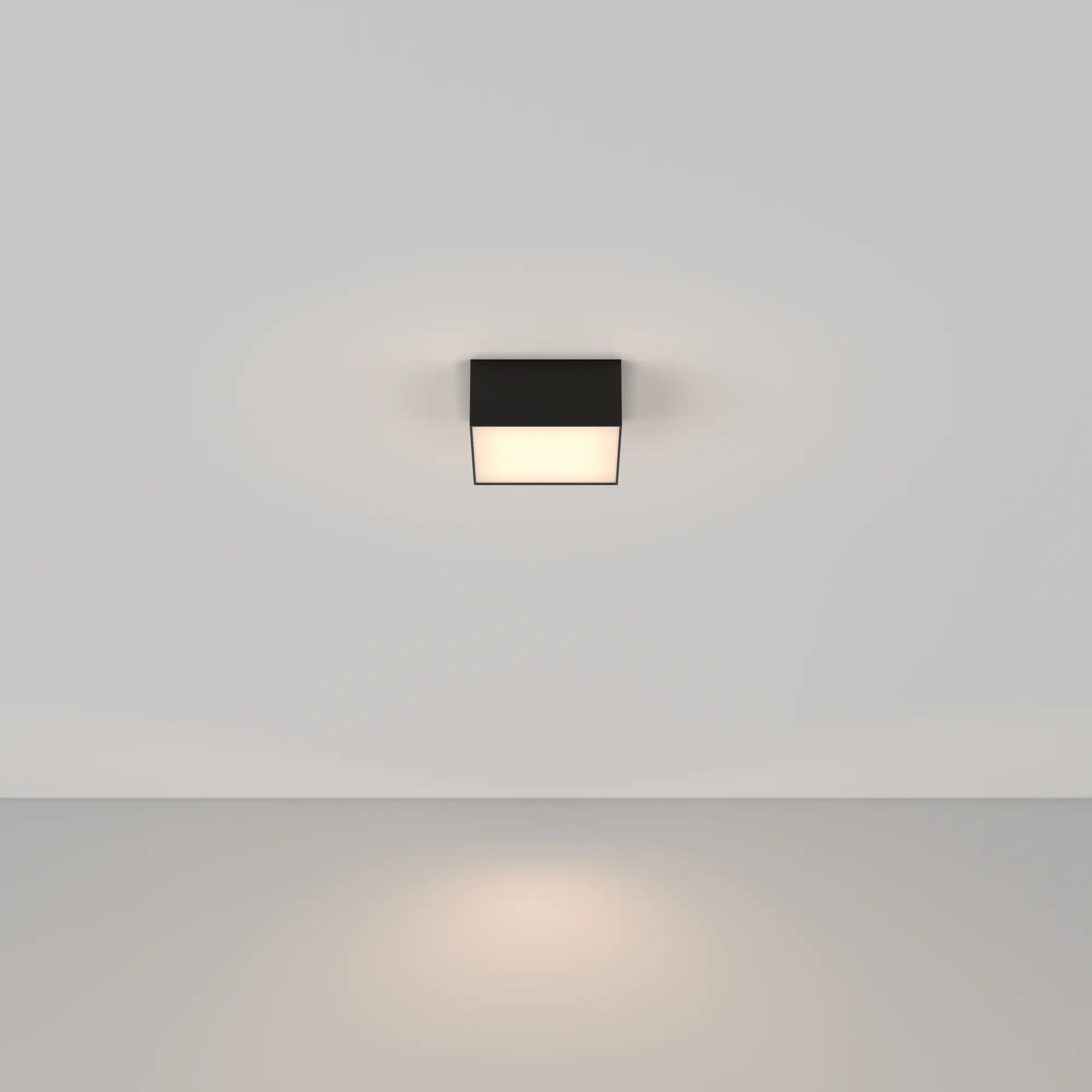 Изображение товара Настенно-потолочный светодиодный светильник Maytoni Zon C067cl-l12b3k 5 м² теплый белый черный