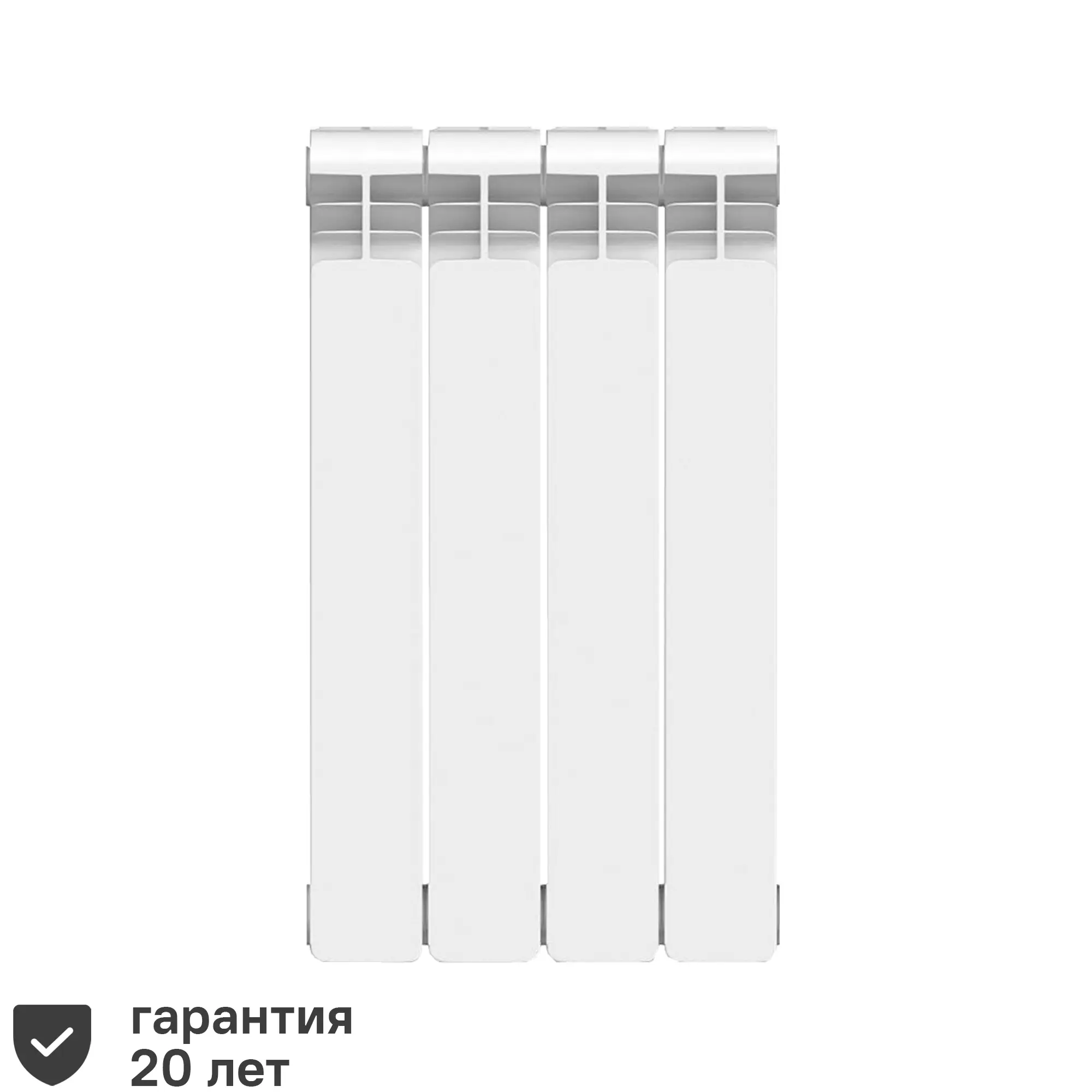 Изображение товара Радиатор секционный Equation Bimetal 500/100 4 секции белый
