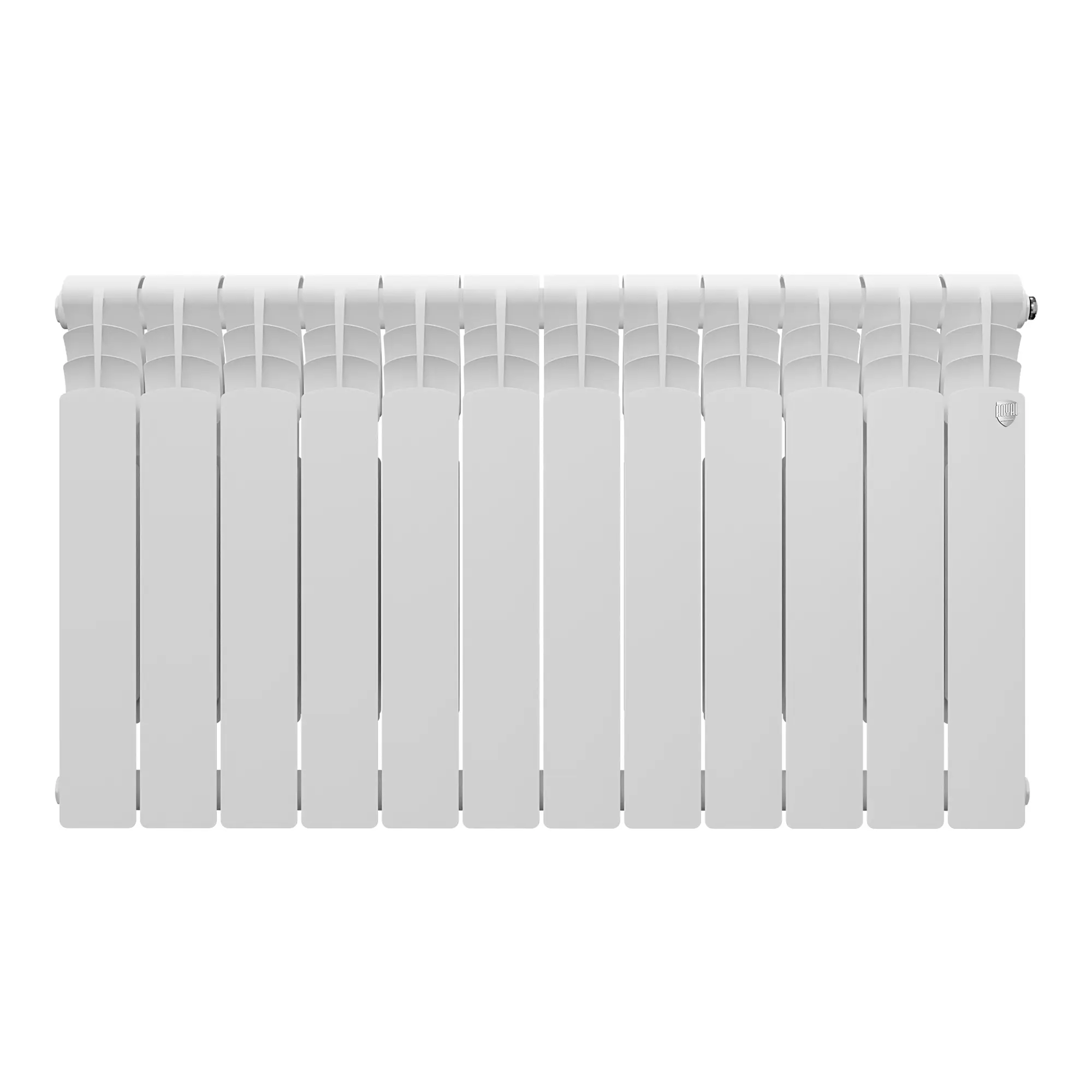 Изображение товара Радиатор Royal thermo Revolution 500 12 секций боковое подключение алюминий белый