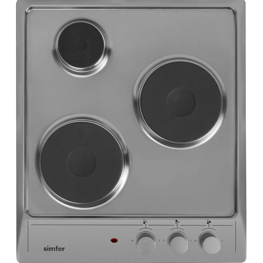 Изображение товара Электрическая настольная плита Simfer H45E03M011 45 см 3 конфорки цвет серый