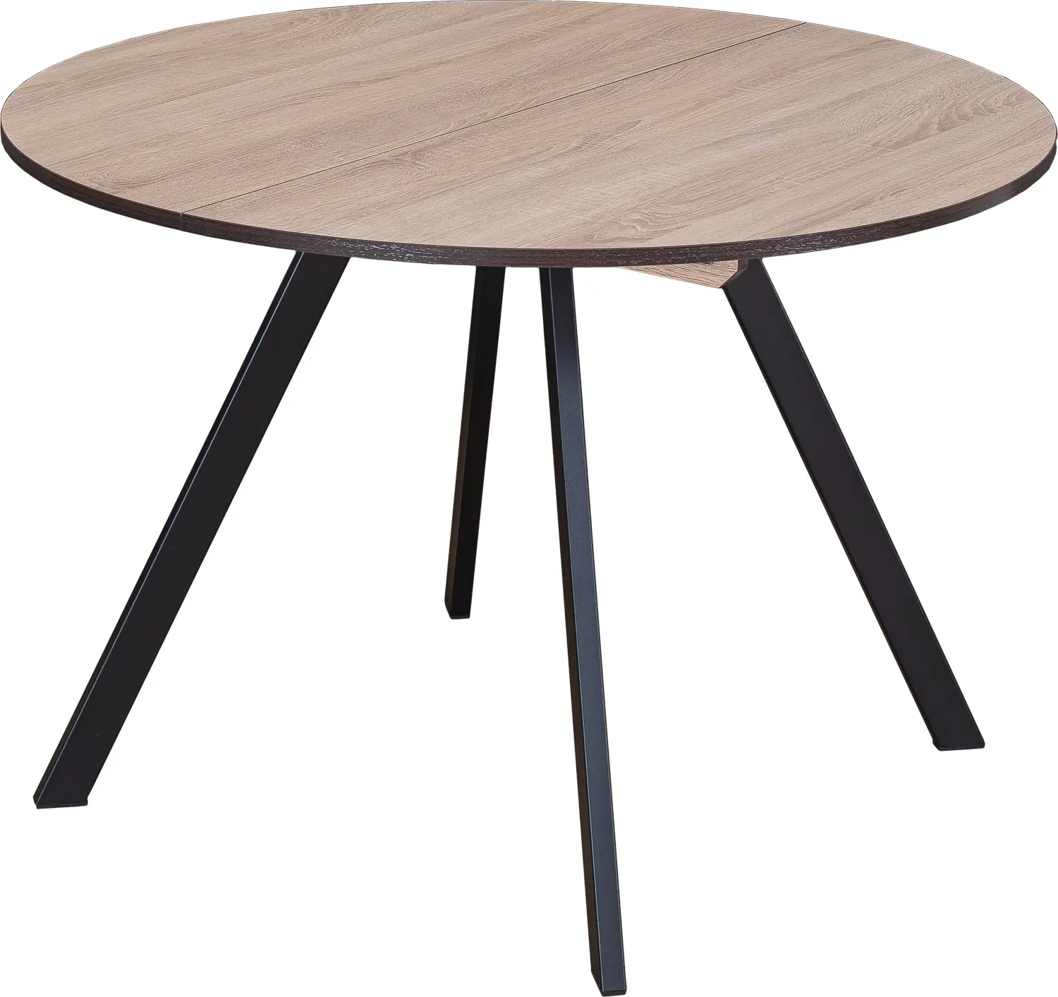 Изображение товара Круглый кухонный стол Вита-К раскладной стиль лофт от ДОМОТЕКА