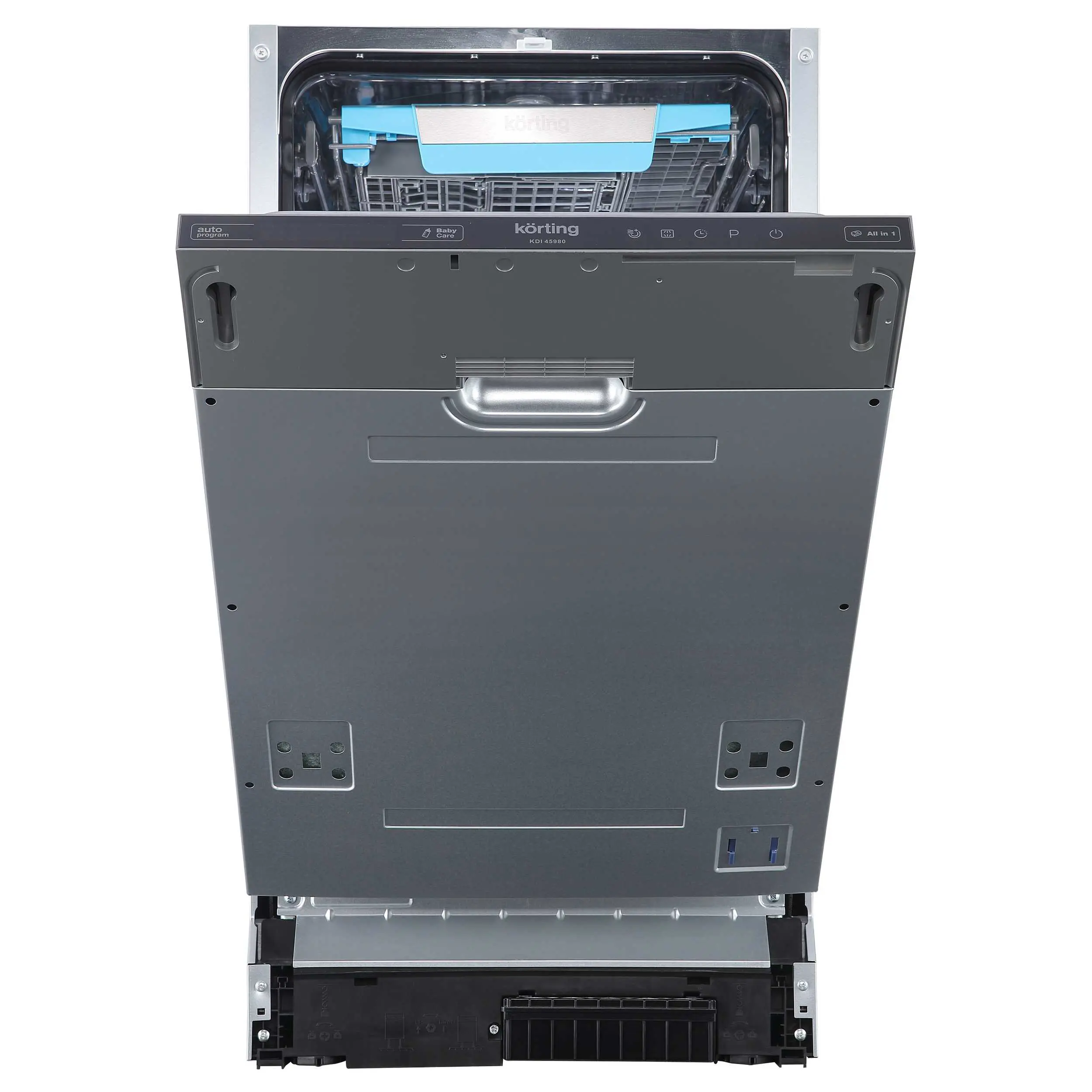 Изображение товара Посудомоечная машина Korting KDI 45980 44.8 см 1 программа цвет серебристый