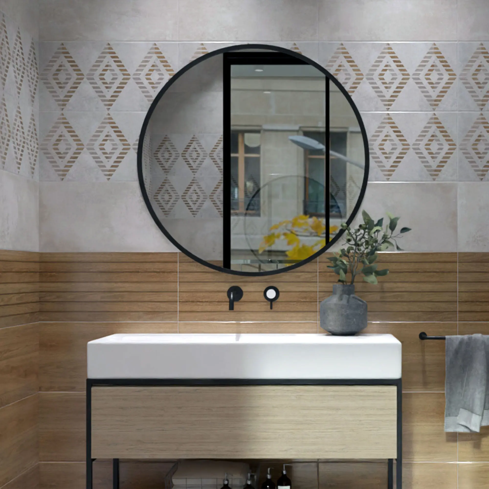 Изображение товара Плитка настенная Нефрит-Керамика Эни 30x60 см матовая коричневая