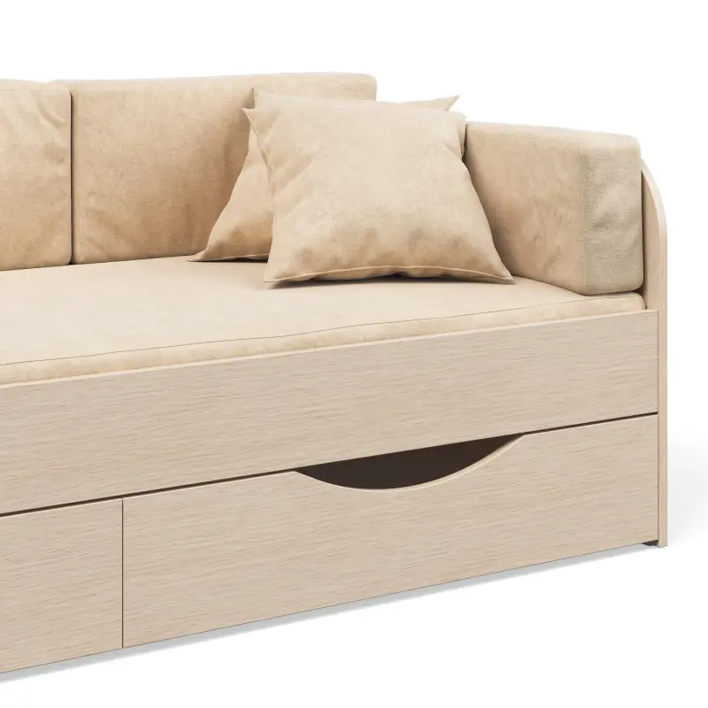 Изображение товара Кровать Seven dreams Belden с ящиками 183x60x84 см цвет бежевый