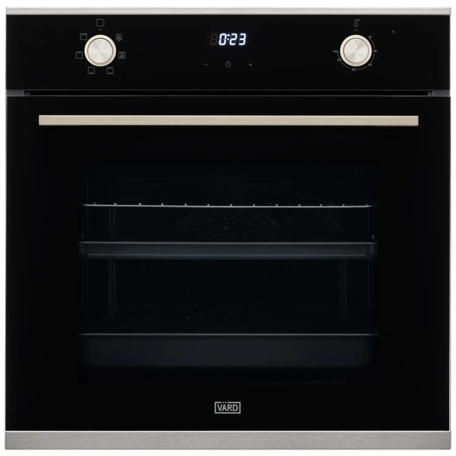 Изображение товара Электрический встраиваемый духовой шкаф Vard VOE432Y(ENTB) 56x59.5x59.5 см цвет черный