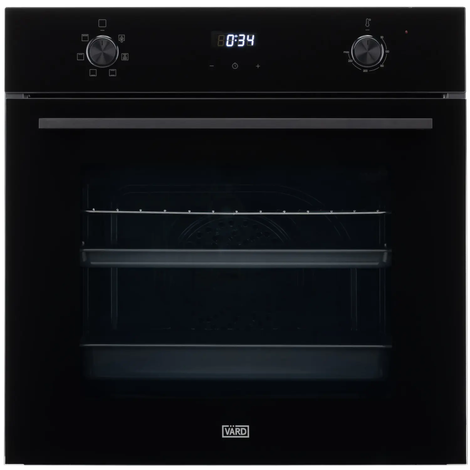 Изображение товара Электрический встраиваемый духовой шкаф Vard VOE432B(ENTB) 56x59.5x59.5 см цвет черный