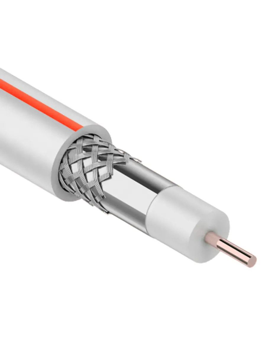 Изображение товара Кабель телевизионный PROconnect 01-2401-2 SAT 50 M 75 Ом 100 м indoor цвет белый