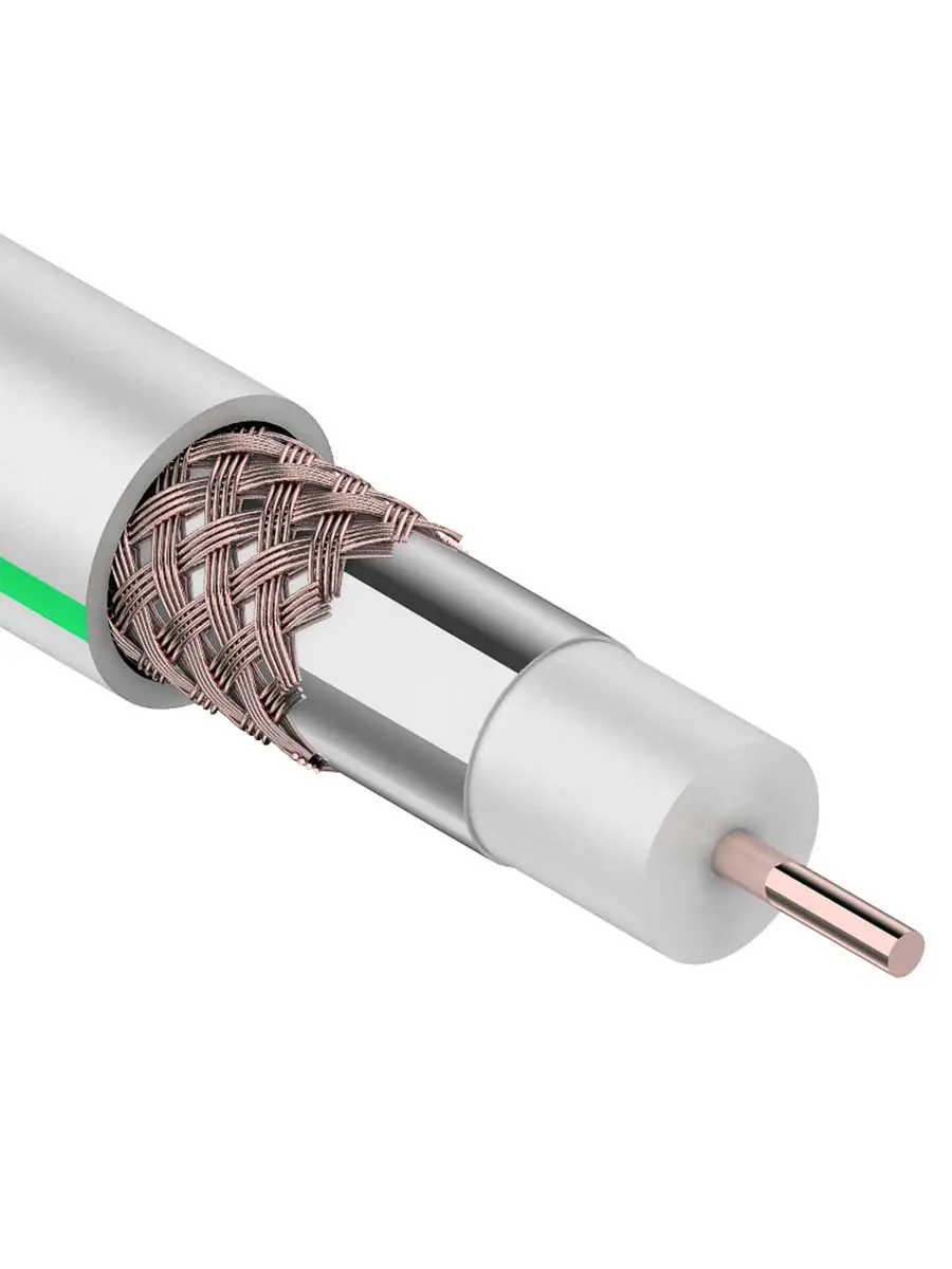 Изображение товара Кабель телевизионный PROconnect 01-2431-6 SAT 703 B 75 Ом 100 м белый