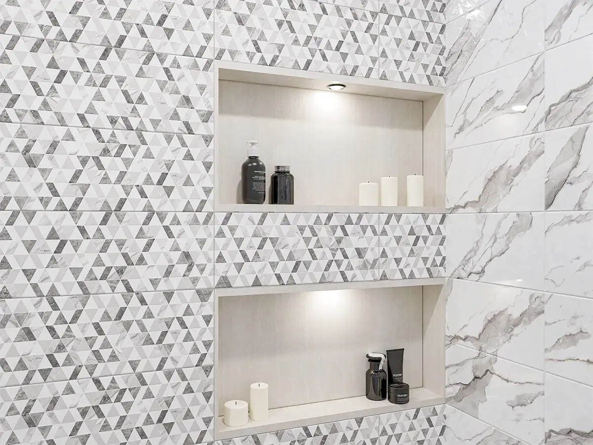 Изображение товара Керамическая плитка Azori Polar night 00-00000690 20x50.5см 1.52м² цвет светло-серый