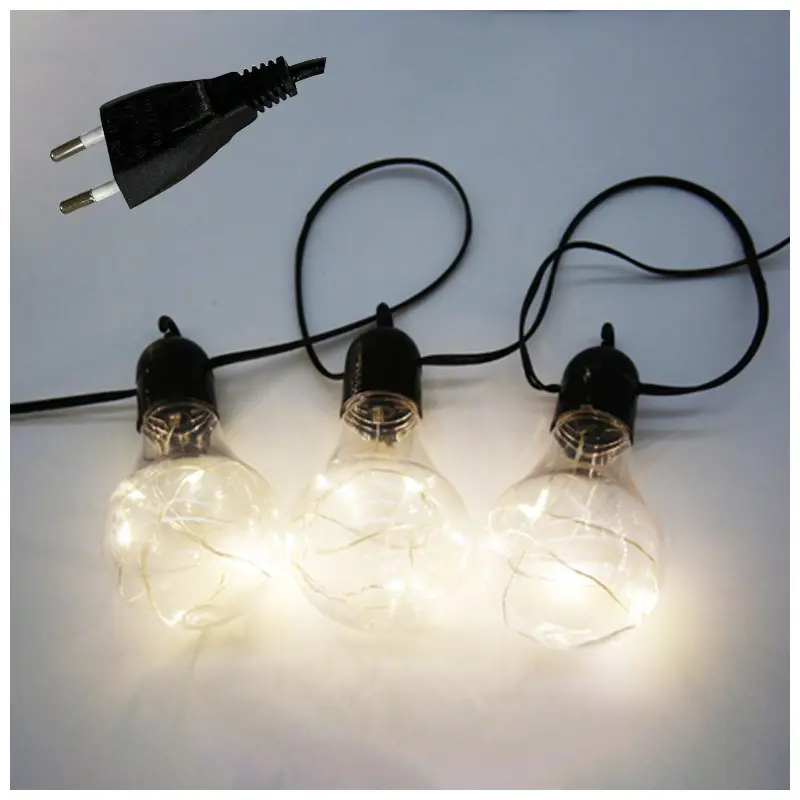 Изображение товара Электрогирлянда наружная Волшебная страна 106249 9.5 м 20 ламп белый 1 режим работы