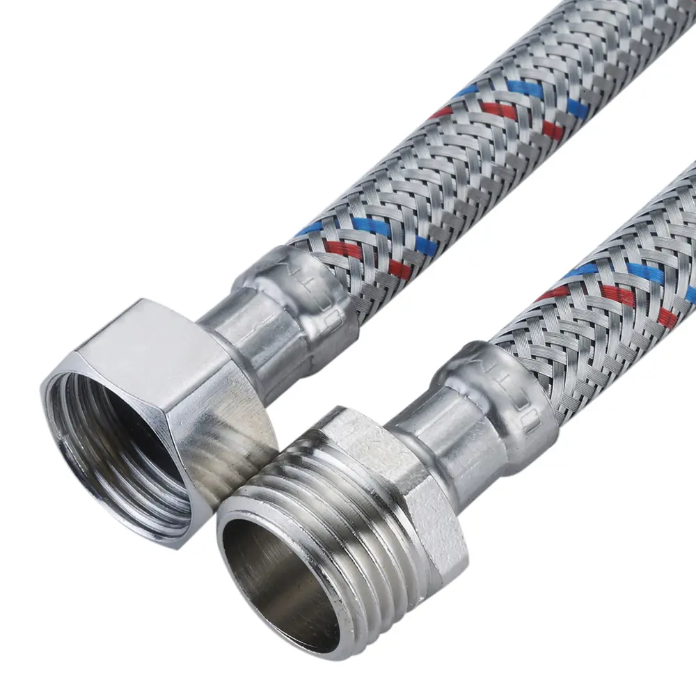 Изображение товара Гибкая подводка для воды 1/2" 120 см Стм CWGGM120