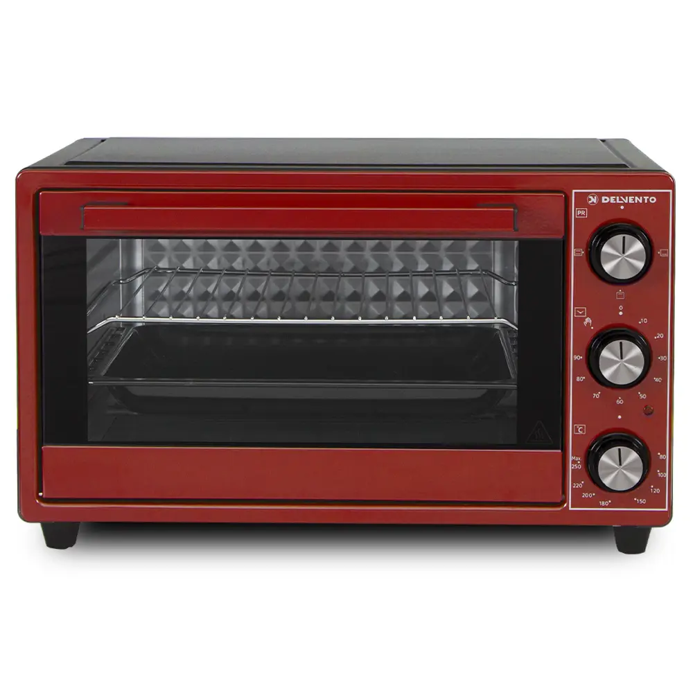 Изображение товара Электропечь 1500 Вт Delvento D2507 43.5x26.5x38 см цвет красный