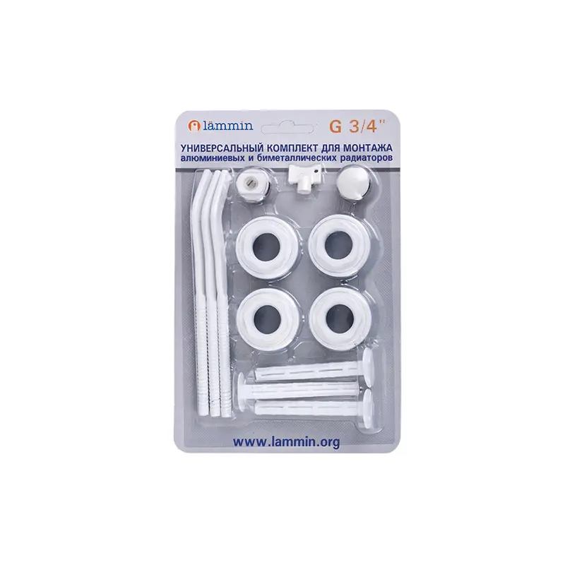 Изображение товара Набор для подключения радиатора Lammin LM2101600002013р 3/4" монтажный комплект