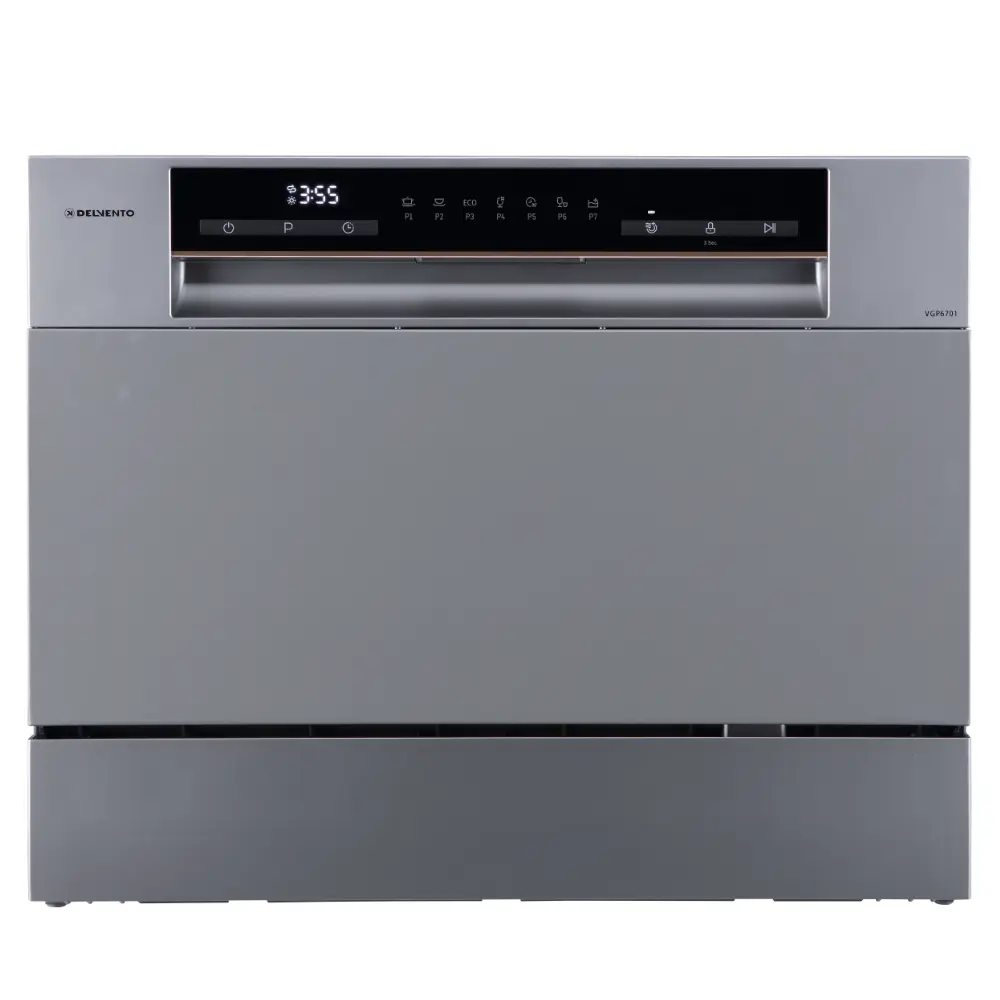 Изображение товара Отдельностоящая посудомоечная машина Delvento VGP6701 55 см 7 программ цвет серебристый
