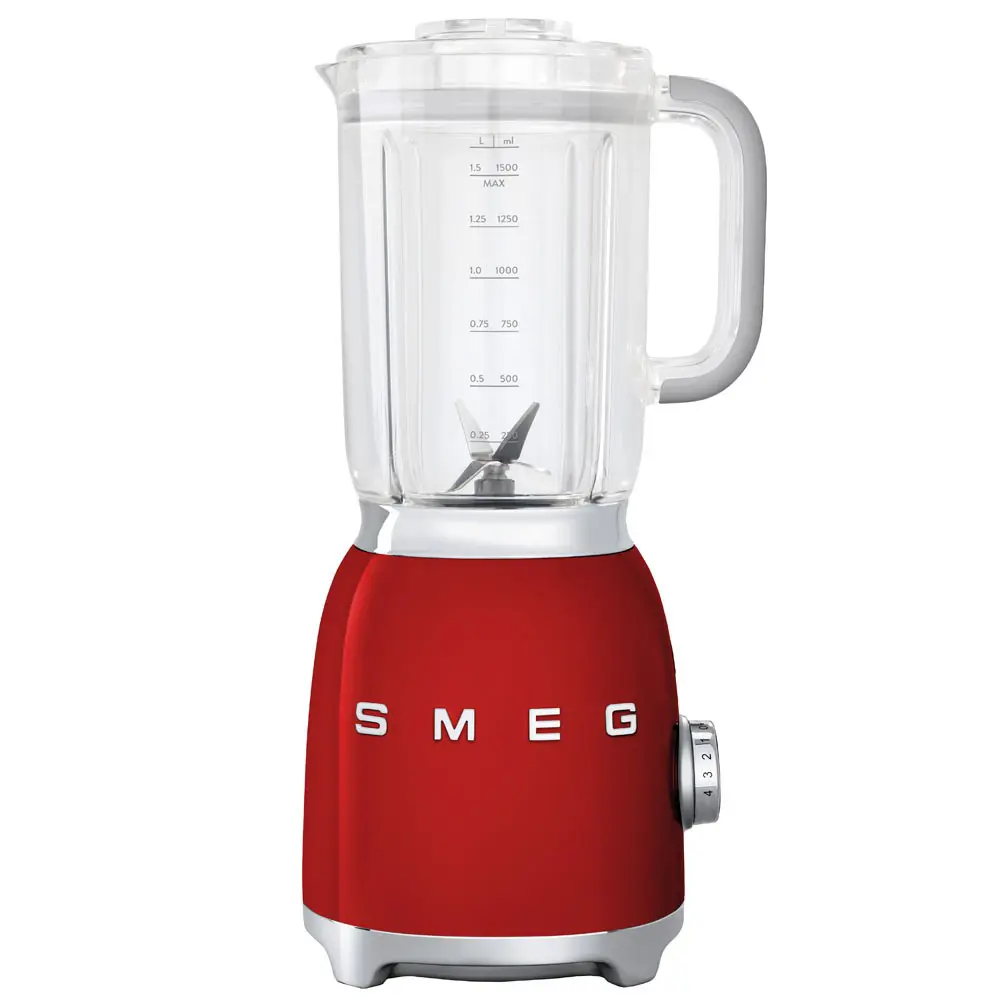 Изображение товара Блендер стационарный Smeg стиль 50-х BLF01RDEU 4 скорости цвет красный