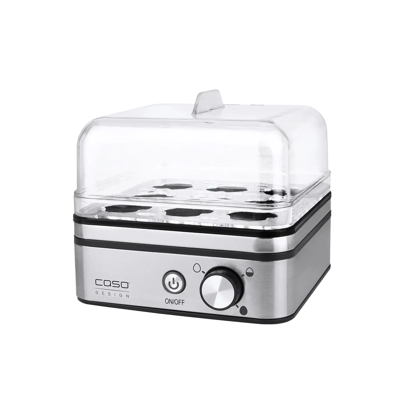 Изображение товара Яйцеварка электрическая Caso E 9 пластиковые чаши цвет нержавеющая сталь