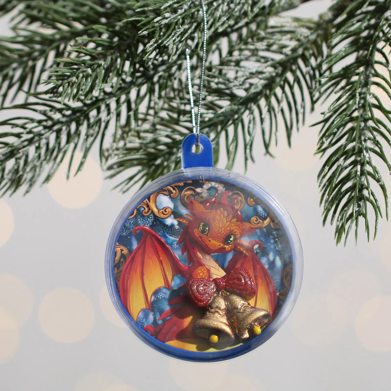 Изображение товара Елочный шар Зимнее волшебство 9484794 6 см Пластик разноцветный