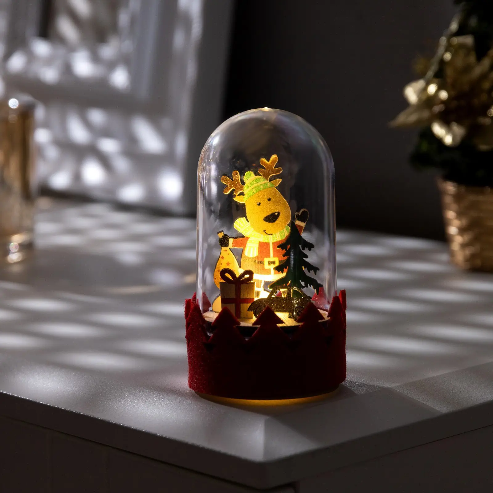 Изображение товара Светящаяся электрическая фигура Оленёнок для дома Luazon lighting 0 ламп h 6 см разноцветный