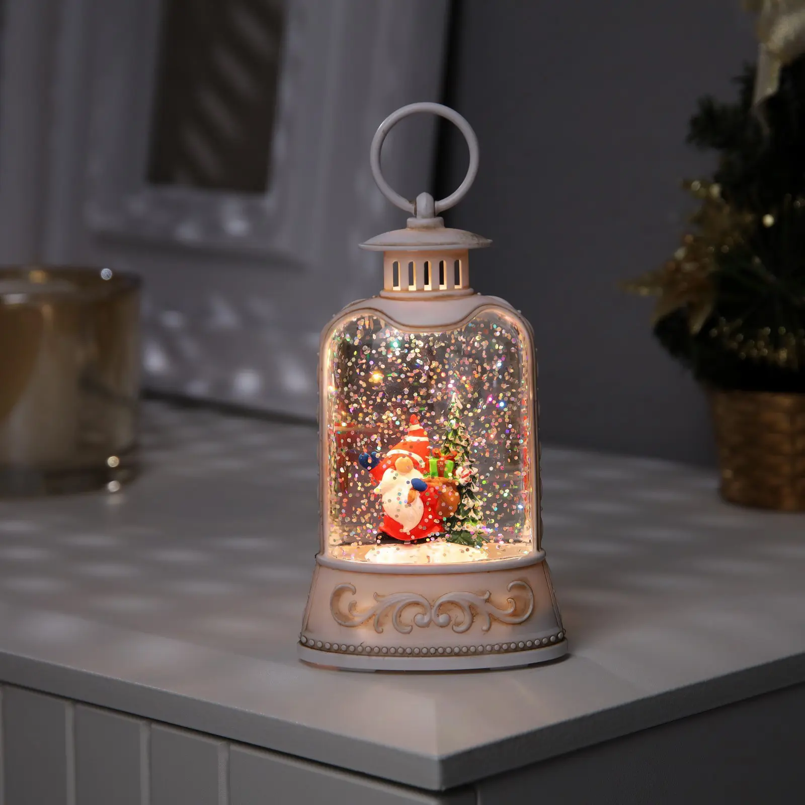 Изображение товара Светящаяся электрическая фигура Гном для дома Luazon lighting h 4 см разноцветный