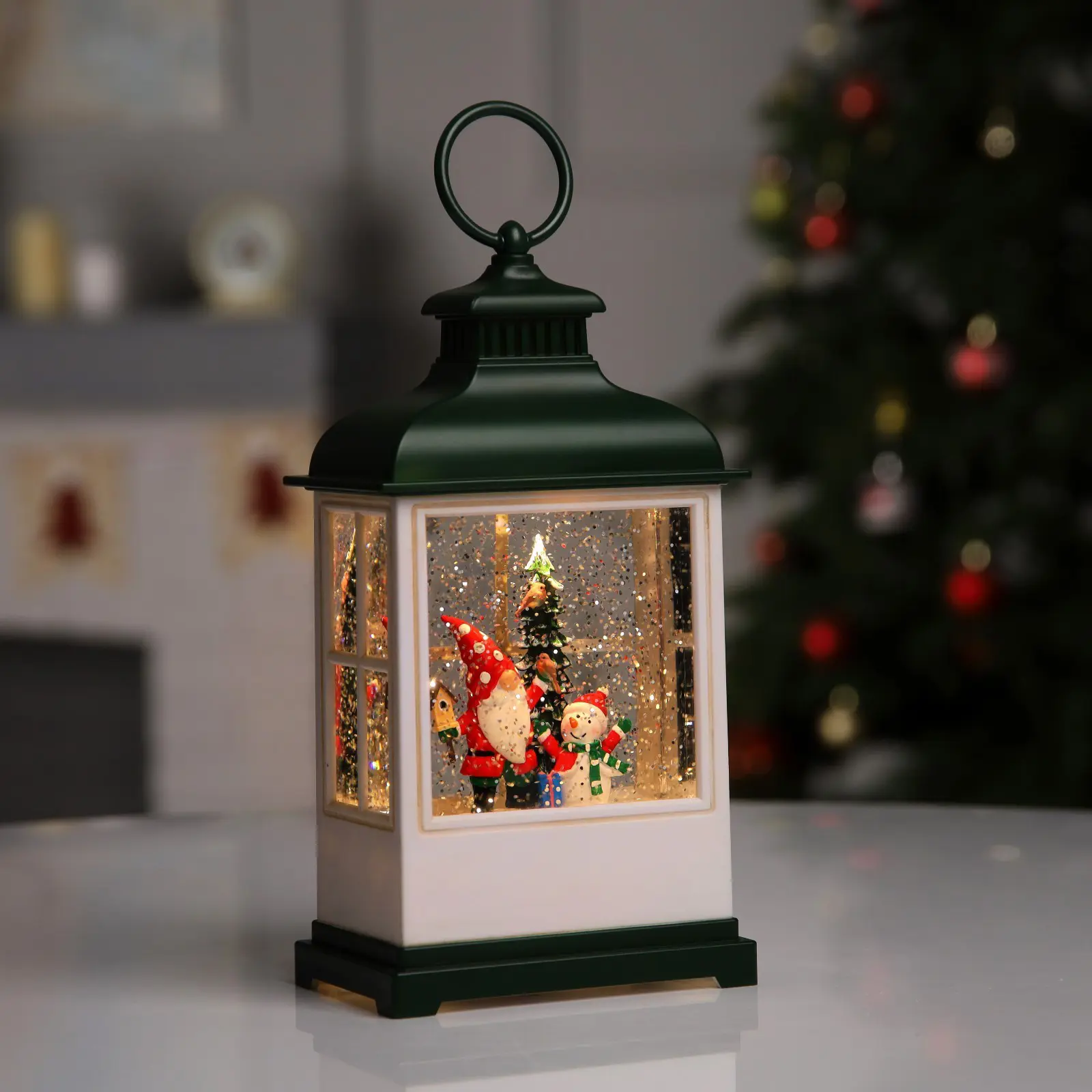 Изображение товара Светящаяся электрическая фигура Фонарь с гномом для дома Luazon lighting h 5.8 см разноцветный