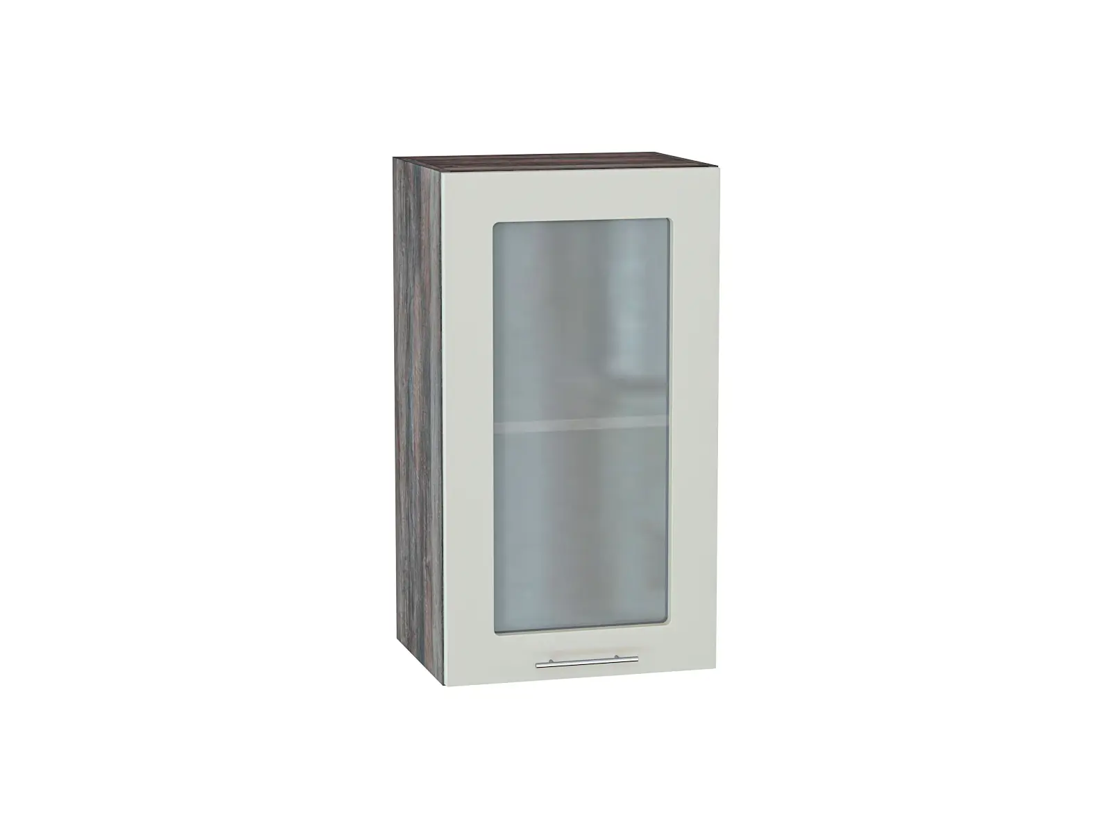 Изображение товара Навесной шкаф с 1-ой остекленной дверцей Сурская Мебель Валерия 40x71.60x31.80 см МДФ цвет кальяри/альбион софт