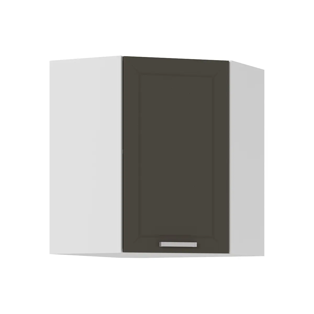 Изображение товара Навесной шкаф Стендмебель Альфа 60x71.6x60 см ЛДСП цвет белый/вулкан