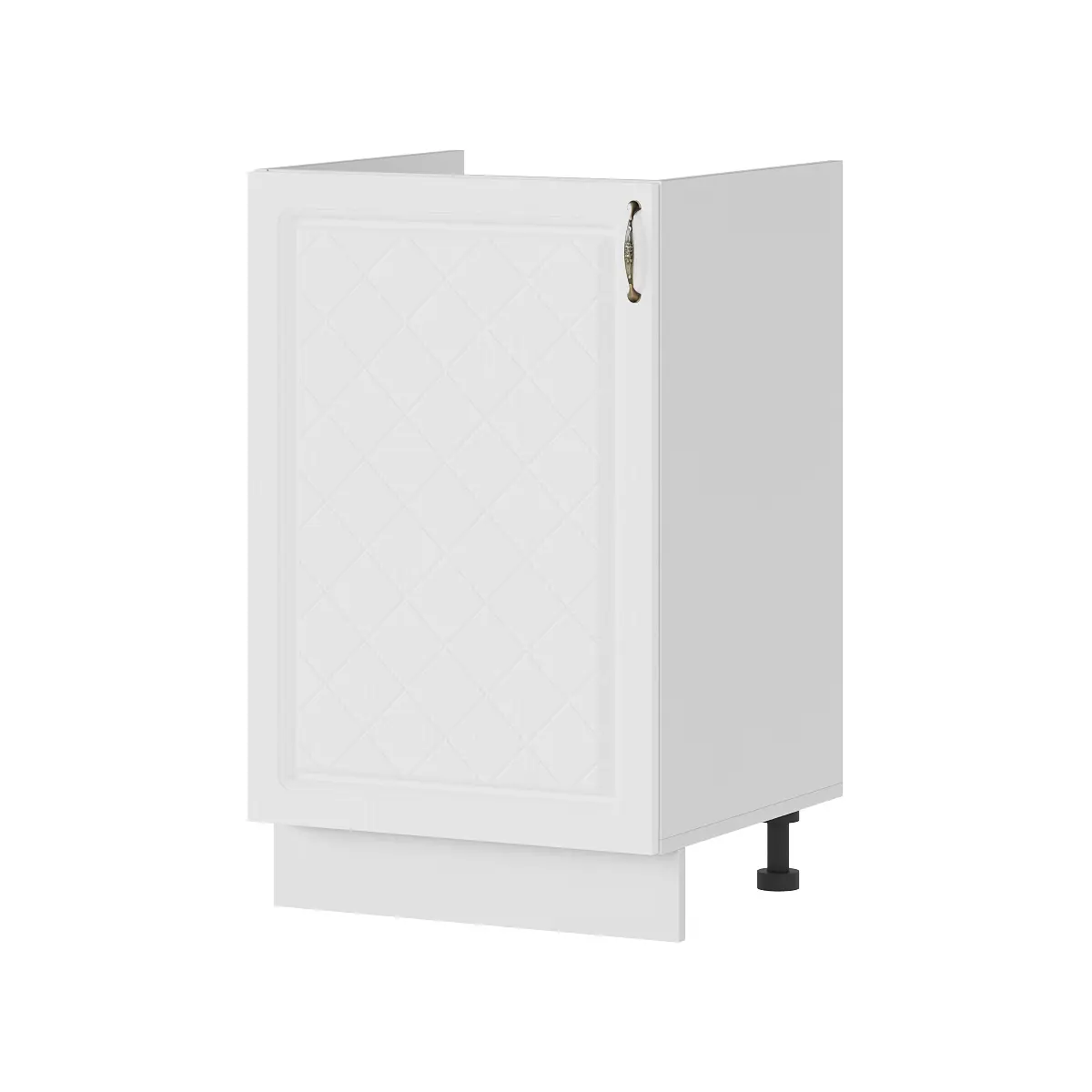 Изображение товара Напольный шкаф Стендмебель Модена 50x81.6x47.4 см ЛДСП цвет белый/дуб белый