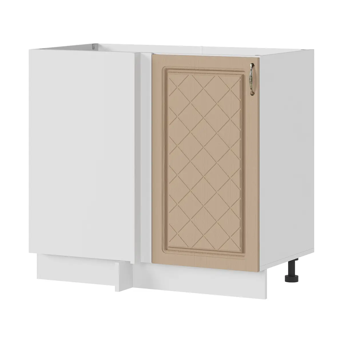 Изображение товара Напольный шкаф Стендмебель Модена 100x84x47.4 см ЛДСП цвет белый/дуб кофе