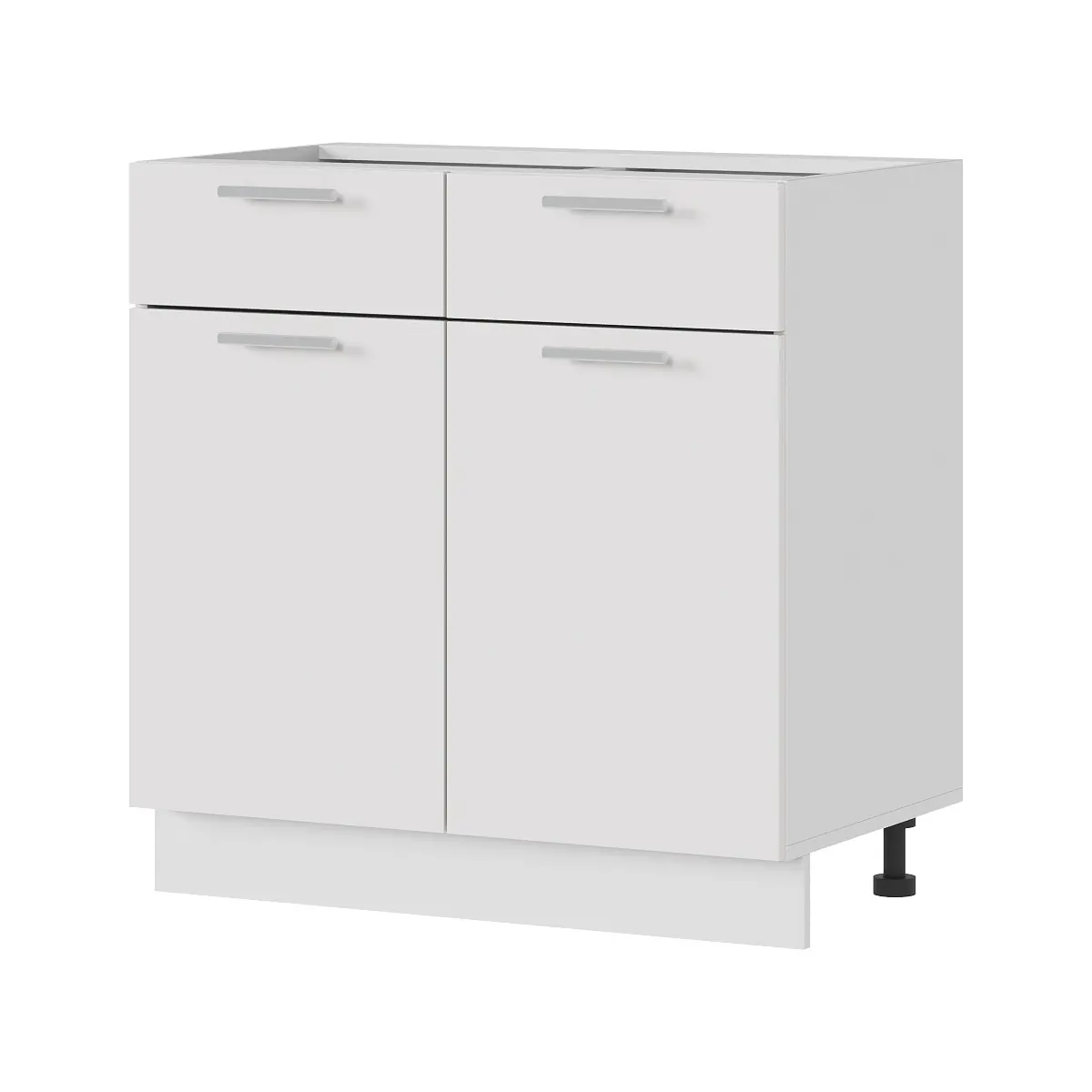 Изображение товара Напольный шкаф с ящиком Стендмебель Ксения 80x84x47.4 см ЛДСП цвет белый глянец