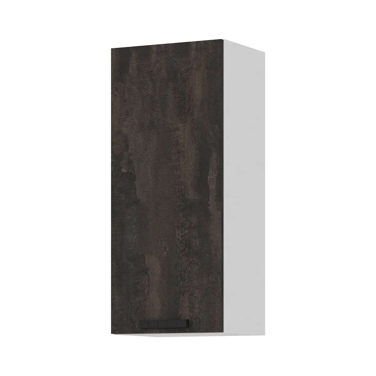 Изображение товара Навесной шкаф Стендмебель Пасаденна 40x92x31.4 см ЛДСП цвет белый/угольный камень