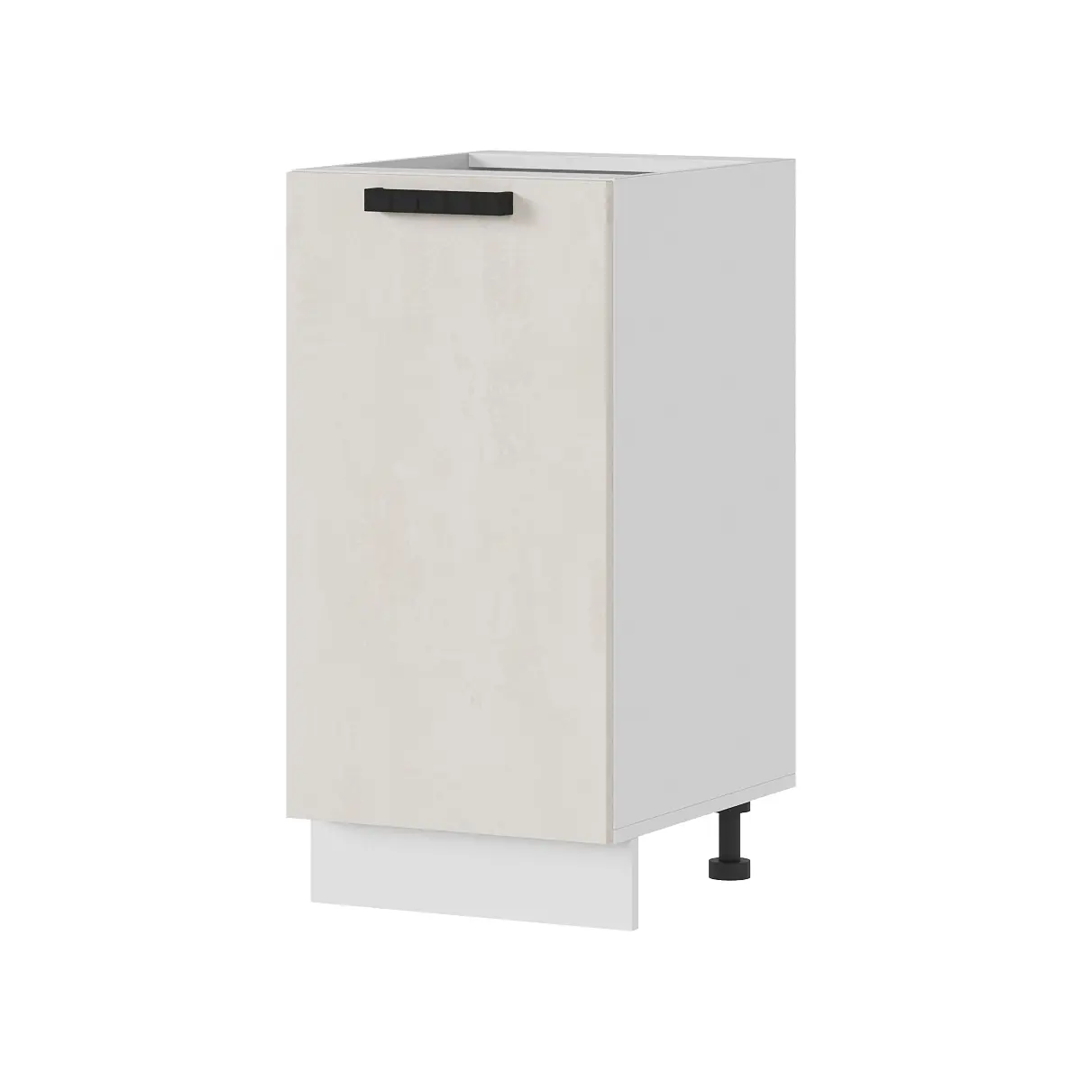 Изображение товара Напольный шкаф Стендмебель Пасаденна 40x84x47.4 см ЛДСП цвет белый/шелковый камень